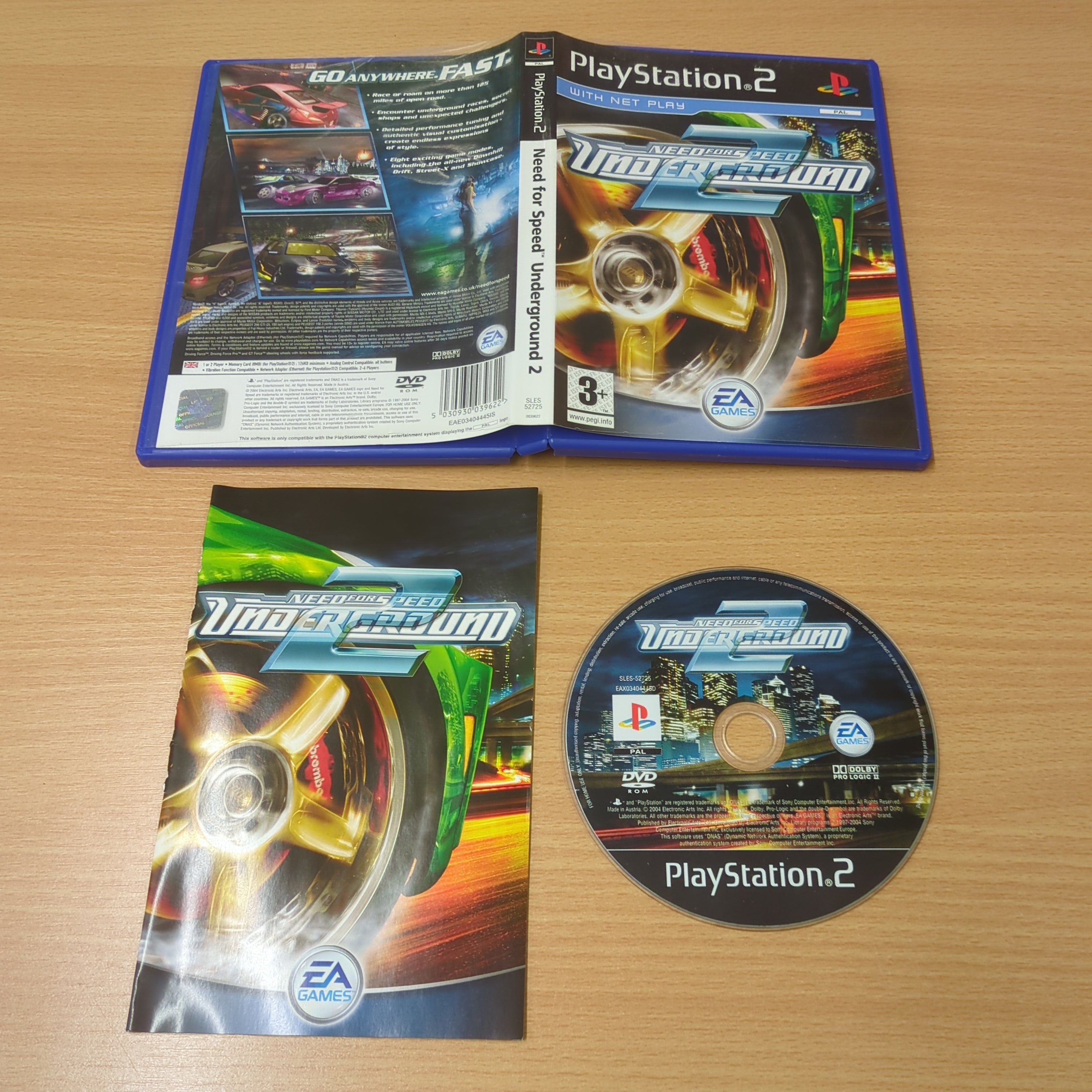 Need For Speed Underground 2 Sony PS2 game Need For Speed Underground 2 Sony PS2 game